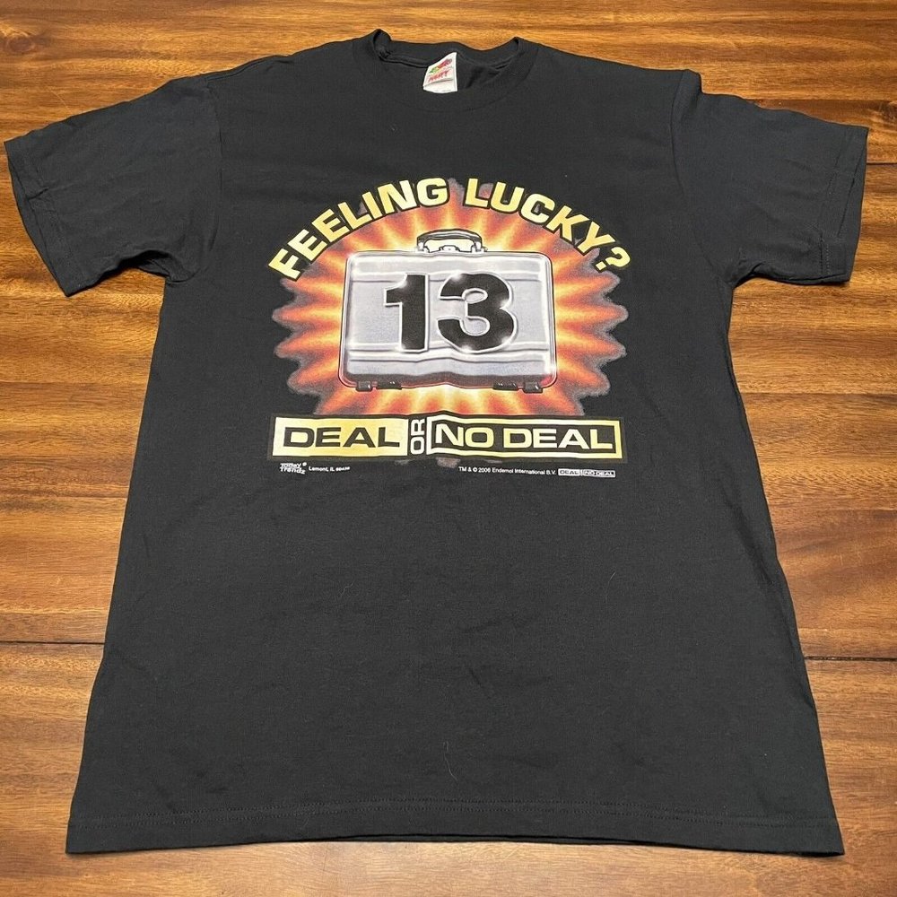 Vintage Feeling Lucky 13 "Deal or No Deal" T-Shirt Y2K Men’s Size M